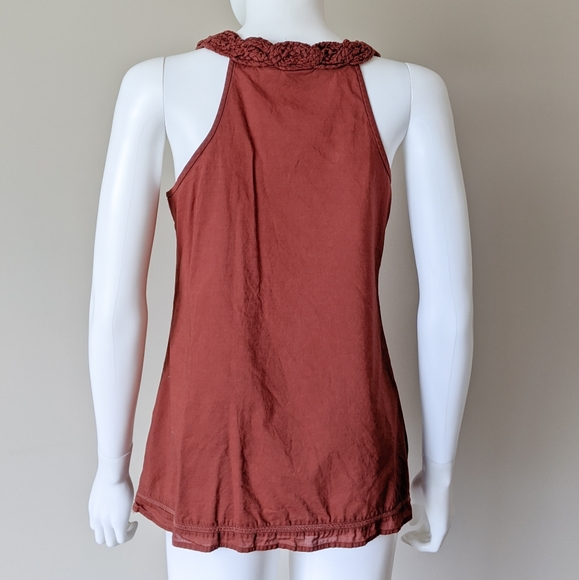 Esprit Rust Braided Halter Tank Top - Picture 3 of 5